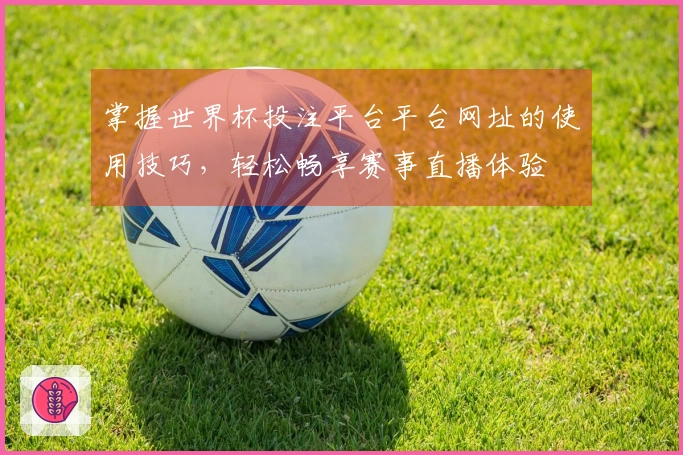 掌握世界杯投注平台平台网址的使用技巧,轻松畅享赛事直播体验